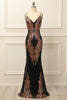 Load image into Gallery viewer, Rose Gold Sequins Long Prom Dress