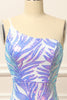 Load image into Gallery viewer, Glitter Purple One Shoulder Sequins Prom Dress