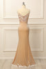 Load image into Gallery viewer, Blush Prom Formal Dress with Sequins