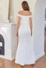 Load image into Gallery viewer, White Off the Shoulder Mermaid Prom Dress