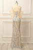 Load image into Gallery viewer, Mermaid Off the Shoulder Apricot Prom Dress with Sequins