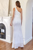 Load image into Gallery viewer, White One Shoulder Sequins Mermaid Prom Dress