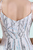 Load image into Gallery viewer, White Spaghetti Straps Prom Dress