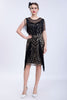 Load image into Gallery viewer, Black Glitter Sequins Cocktail Party Dress with Fringes