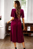 Load image into Gallery viewer, Velvet V-neck A Line Holiday Party Dress