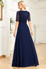 Load image into Gallery viewer, Sparkly Black Formal Dress with Short Sleeves