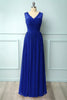 Load image into Gallery viewer, Long V-neck Bridesmaid Dress