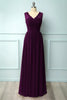 Load image into Gallery viewer, Long V-neck Bridesmaid Dress