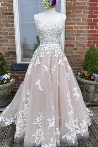 Floor Length Wedding Dress with Appliques