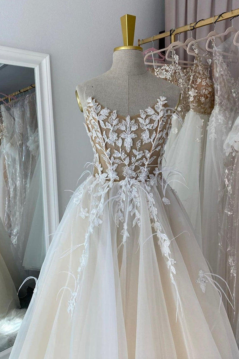 Load image into Gallery viewer, Ivory Long Prom Dress with Appliques