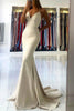 Load image into Gallery viewer, Ivory Spaghetti Straps Simple Mermaid Prom Dress