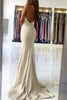 Load image into Gallery viewer, Ivory Spaghetti Straps Simple Mermaid Prom Dress