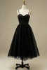 Load image into Gallery viewer, Tulle A-line Midi Simple Prom Dress