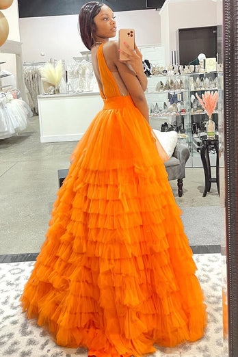 Multi-layered Tulle Princess Prom Dress