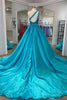 Load image into Gallery viewer, One Shoulder A Line Princess Prom Dress with Beading Waist