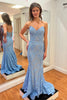Load image into Gallery viewer, Green Mermaid Strapless Prom Dress with Lace