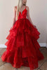 Load image into Gallery viewer, Tulle Layered Princess Prom Dress with Beading