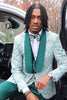 Load image into Gallery viewer, Light Green Shawl Lapel 3 Piece Men&#39;s Prom Suits