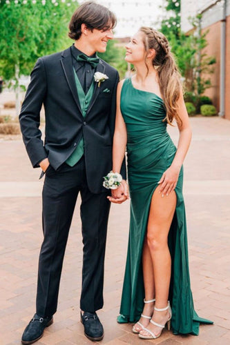 Black Notched Lapel 2 Piece Men's Prom Suits