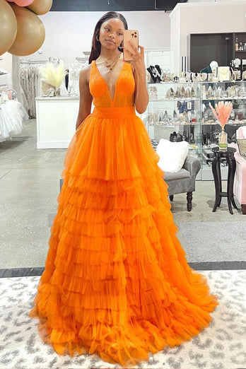 Multi-layered Tulle Princess Prom Dress