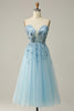 Load image into Gallery viewer, A Line Strapless Beading Corset Prom Dress