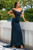 Load image into Gallery viewer, Off Shoulder Sequins Prom Party Dress