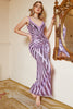 Load image into Gallery viewer, Purple Sequins Backless Sparkly Long Prom Dress