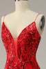 Load image into Gallery viewer, A Line Spaghetti Straps Princess Prom Dress with Criss Cross Back