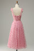 Load image into Gallery viewer, Tulle A-line Pink Princess Prom Dress with Hearts