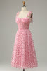 Load image into Gallery viewer, Tulle A-line Pink Princess Prom Dress with Hearts