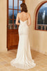 Load image into Gallery viewer, White Spaghetti Straps Simple Wedding Dress