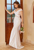 Load image into Gallery viewer, Off Shoulder White Mermaid Wedding Dress