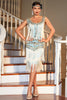 Load image into Gallery viewer, Blue Sparkly Party Dress with Sequins and Fringes