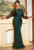 Load image into Gallery viewer, Long Fringe Gatsby Dress Sequin Beaded Party Dress