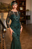 Load image into Gallery viewer, Long Fringe Gatsby Dress Sequin Beaded Party Dress