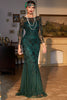 Load image into Gallery viewer, Long Fringe Gatsby Dress Sequin Beaded Party Dress