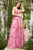 Load image into Gallery viewer, Sweetheart Dusty Rose A-Line Prom Dress with Print