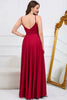 Load image into Gallery viewer, A Line Spaghetti Straps Burgundy Long Bridesmaid Dress