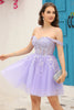 Load image into Gallery viewer, Lilac Corset Straps A-Line Graduation Dress