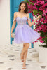 Load image into Gallery viewer, Lilac Corset Straps A-Line Graduation Dress