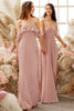 Load image into Gallery viewer, Elegant Off The Shoulder Chiffon Bridesmaid Dress