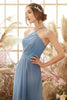 Load image into Gallery viewer, Baby Blue Halter Long Bridesmaid Dress