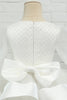 Load image into Gallery viewer, Ivory Long Sleeves Flower Girl Dress