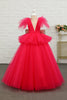 Load image into Gallery viewer, Fuchsia Tulle Flower Girl Dress with Sequins Bow