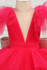 Load image into Gallery viewer, Fuchsia Tulle Flower Girl Dress with Sequins Bow