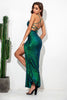 Load image into Gallery viewer, Sequins Long Party Dress with Slit