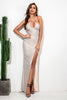 Load image into Gallery viewer, Sequins Long Party Dress with Slit