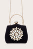 Load image into Gallery viewer, Black Beading Handbag