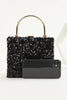 Load image into Gallery viewer, Sequins Black Prom Handbag