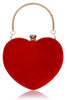 Load image into Gallery viewer, Red Velvet Heart Handbag